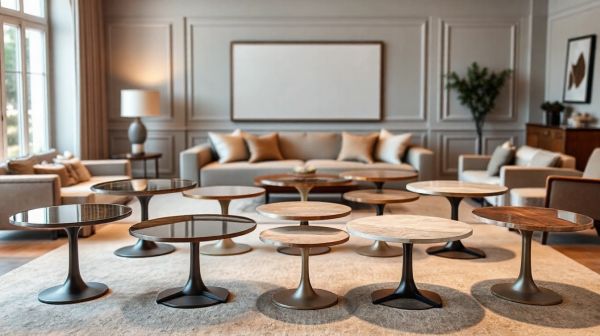 Top 10 tables basses rondes pour sublimer votre intérieur